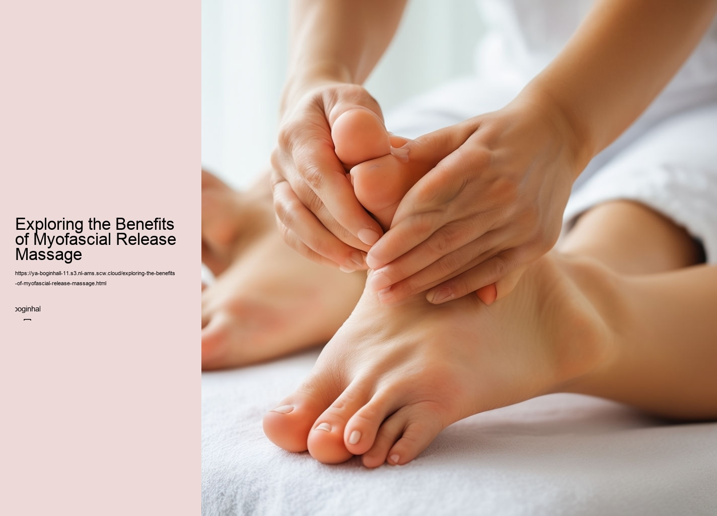 Exploring the Benefits of Myofascial Release Massage